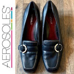 Aerosoles Day Dream Kitten Heeled Loafer Size 8M